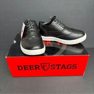 Deer Stags Boy's Jagger Sneaker Shoes Black 11 M Little Kid NWT